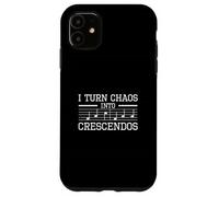 I Turn Chaos Into Crescendos Funny Music Orchestra Conductor Case for iPhone 11