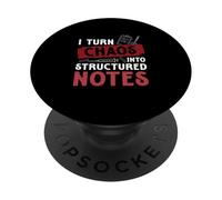 I Turn Chaos Into Structured Notes Funny Medical Scribers PopSockets Adhesive PopGrip