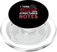 I Turn Chaos Into Structured Notes Funny Medical Scribers PopSockets PopGrip for MagSafe