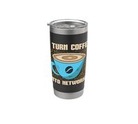 I Turn Coffee Into System Administrator Network Engineer Stainless Steel Insulated Tumbler