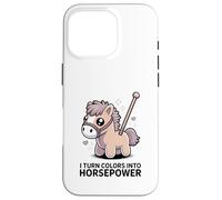 I Turn Colors Into Horsepower Cute Crochet Pony Case for iPhone 16 Pro