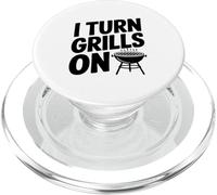 I Turn Grills On Funny BBQ Lover PopSockets PopGrip for MagSafe