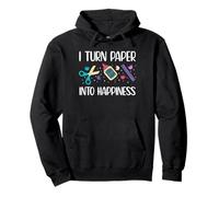 I Turn Paper Into Happiness Card Maker Pullover Hoodie