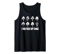 I Turn Trees Into Things Woodworking Funny Tank Top