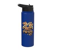 I Turned 30 Twice Funny 60th Birthday Stainless Steel Insulated Water Bottle