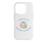 I Turned Out Okay Considering The Parenting Funny Cute Cat Case for iPhone 14 Pro