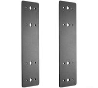 I Type Steel Flat Plate Bracket For Wood Repair Truss Frame For Structural Support With Pre Drilled Holes Black Finish 2 Pieces Set