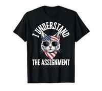 I Understand The Assignment Cat Design Childless Cat Lady T-Shirt