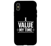 I Value My Time Personal Boundaries Mindset Design Case for iPhone X/XS