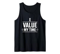 I Value My Time Personal Boundaries Mindset Design Tank Top