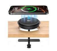 i.VALUX Qi2.2 25W Recessed Wireless Charger for Desk, Magnetic Built-in Charging Pad, Screw Lock Embedded Desktop Charger, 60mm Desk Grommet for iPhone 17 16 Pro Max 15 14 13 12 Series
