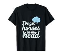 I’ve Got Horses In My Head Equestrian Graphic T-Shirt