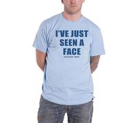 I´ve Just Seen A Face Back Print T-Shirt The Beatles Light Blue M