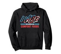 I Vibe with America and Comfort Foods Funny Patriotic Pullover Hoodie