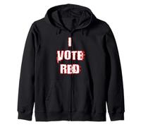 I Vote Red Republican Party Zip Hoodie