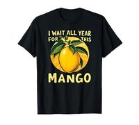 I Wait All Year for This Mango | Fun Family Retro Mango Day T-Shirt