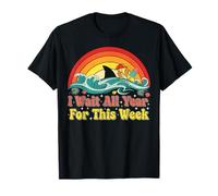 I Wait All Year for This Week Ocean Adventure Shark Summer T-Shirt