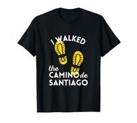 I Walked the Camino de Santiago Gift Hiking Boots Spain T-Shirt