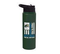 I Walked The Walk Retired Police Officer Stainless Steel Insulated Water Bottle