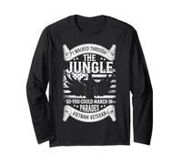 I Walked Through The Jungle Vietnam Veteran Parades Long Sleeve T-Shirt