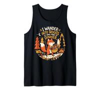 I Wander Into Woods and Find Dinner Cute Fox Foraging Tank Top