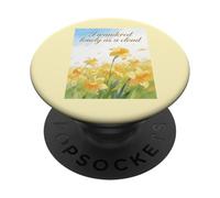 I Wandered Lonely As A Cloud Daffodil Flower Poetry Quote PopSockets Adhesive PopGrip