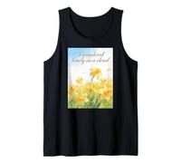 I Wandered Lonely As A Cloud Daffodil Flower Poetry Quote Tank Top