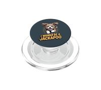 I wanna be a Jackapoo Cartoon Mix Breed Dog Poodle Cross PopSockets PopGrip for MagSafe