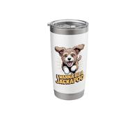 I Wanna be a Jackapoo Cartoon Mix Breed Dog Poodle Cross Stainless Steel Insulated Tumbler