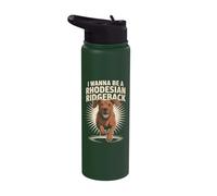 I Wanna Be A Rhodesian Ridgeback Funny Lion Pet Hunting Dog Stainless Steel Insulated Water Bottle