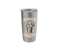 I Wanna Be The Whole Problem Raccoon Chaos Stainless Steel Insulated Tumbler