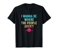 I Wanna Be Where The People aren't Funny Mermaid T-Shirt