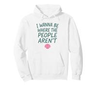 I Wanna Be Where The People Arent - Introvert Hermit Ocean Pullover Hoodie