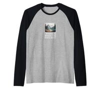 I Wanna Be Where The People aren't Nature Humor Raglan Baseball Tee