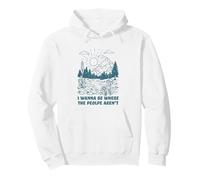 I Wanna Be Where The People Arent Peace Calm Introvert Pullover Hoodie