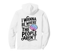 I Wanna Be Where The People Arent Shell Sarcastic Introvert Pullover Hoodie