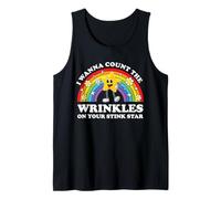 I Wanna Count The Wrinkles On Your Stink Star Funny Cringe Tank Top