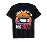 I Wanna Rewind Back to the 80's Retro Nostalgia Vintage 80s T-Shirt