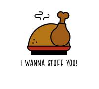 I Wanna Stuff You! Sweatshirt - White - L - White