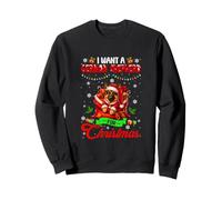I Want A German Shepherd Mountain For Christmas Santa Dog Sweatshirt