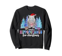 I Want A Hippopotamus For Christmas Girls and Kids Novelty Sweatshirt