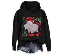 I Want A Hippopotamus For Christmas Sweatshirt Cute Xmas Hippo Christmas Sweater Unisex