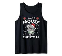 I Want A Mouse For Christmas Cute Mice Tank Top