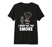 I Want All The Smoke Barbecue BBQ Premium T-Shirt