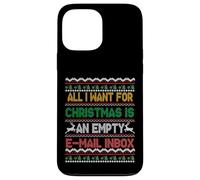 I Want an Empty Email Inbox For Christmas Ugly Sweater Case for iPhone 13 Pro Max