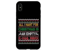 I Want an Empty Email Inbox For Christmas Ugly Sweater Case for iPhone XS Max