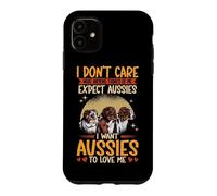 I Want Aussies To Love Me Australian Shepherd Aussie Dog Case for iPhone 11