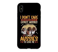 I Want Aussies To Love Me Australian Shepherd Aussie Dog Case for iPhone XS Max