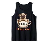 I Want Coffee and Pugs! Tank Top