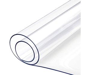 I Want Fabric 0.75mm Thick Clear Flexible Plastic Sheet UV FR Resistant Window Canopy Table Protector PVC Sheeting Material - by The Metre